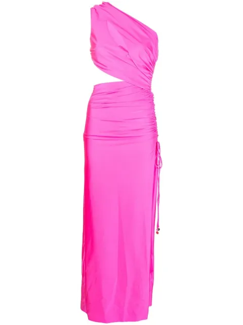 Dundas one-shoulder long-dress 