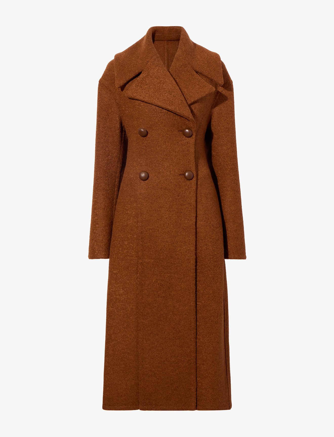 Double Face Llama Wool Coat #4
