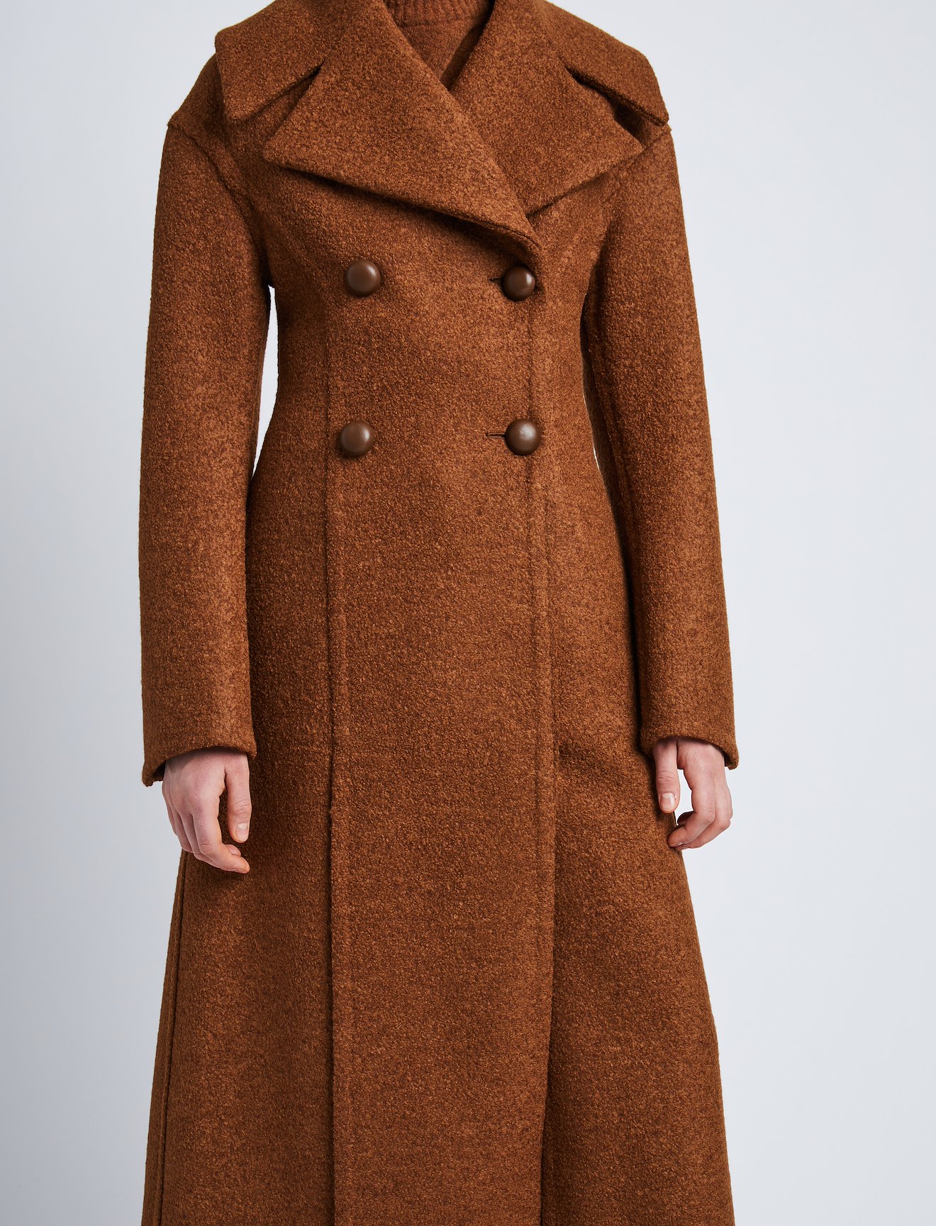 Double Face Llama Wool Coat #3
