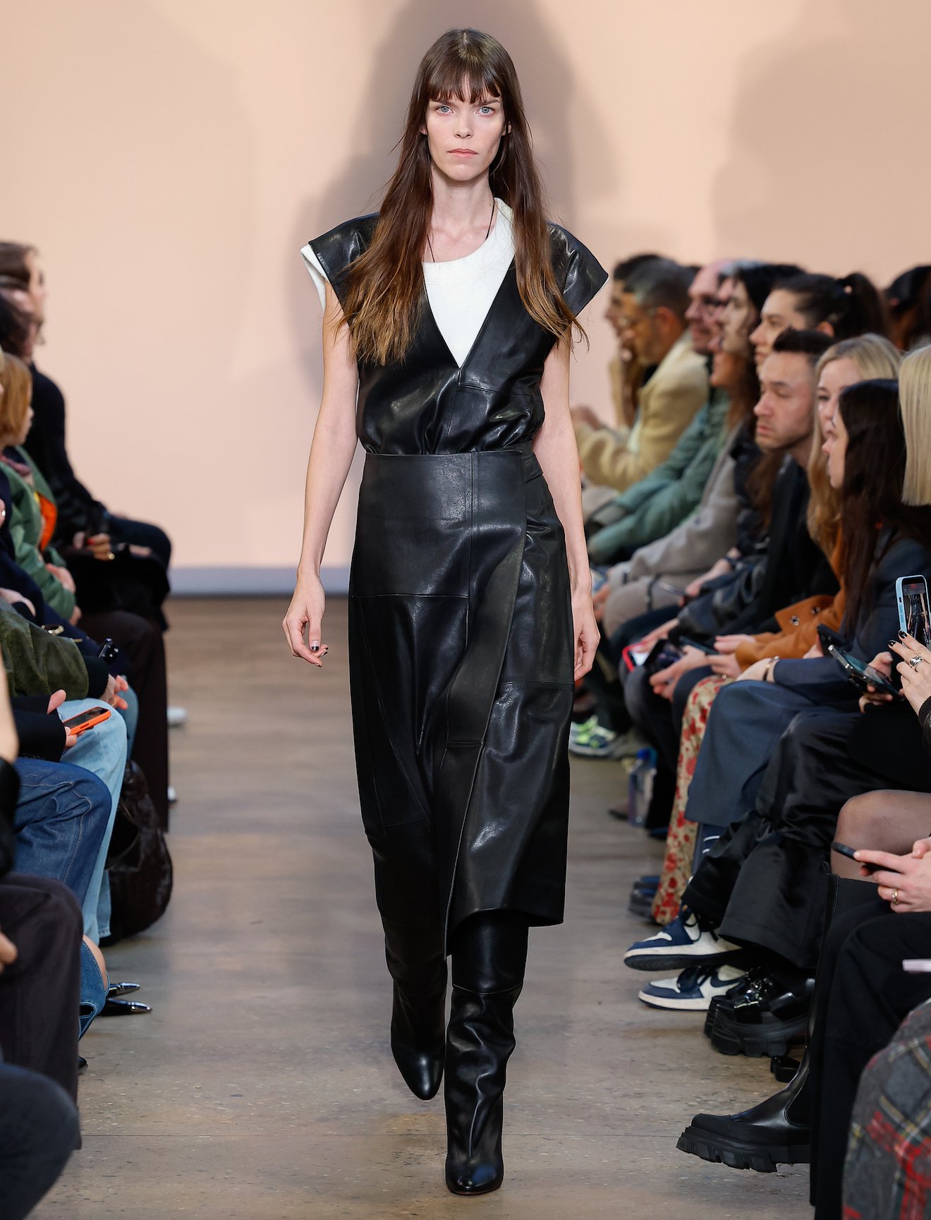 Grainy Leather Dress #5