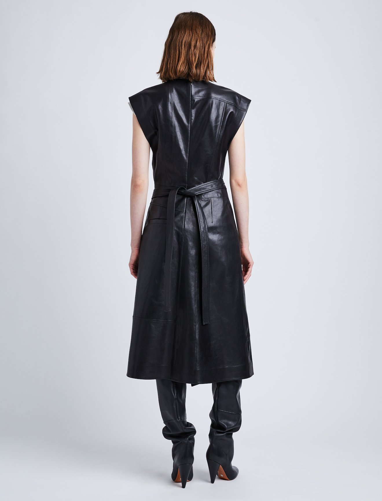 Grainy Leather Dress #2
