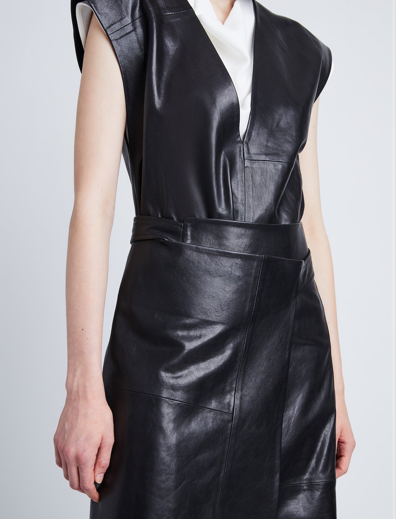 Grainy Leather Dress #3
