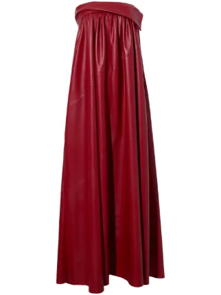 pink strapless maxi dress 'Sapphire' Ombre Gathered Maxi Dress