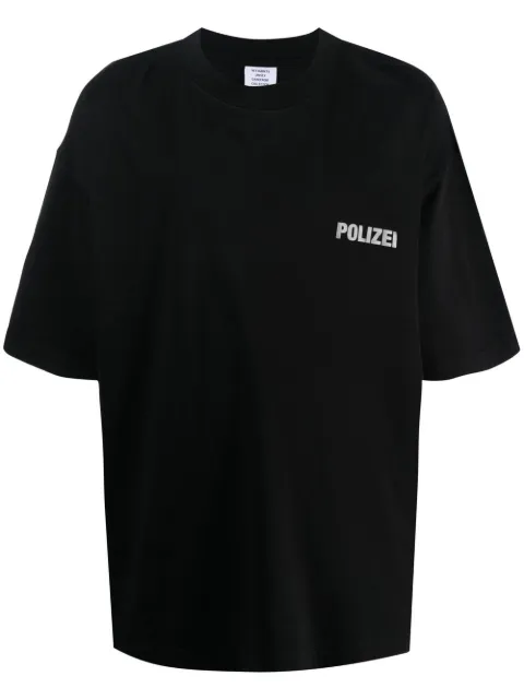 VETEMENTS Polizei oversized T-shirt