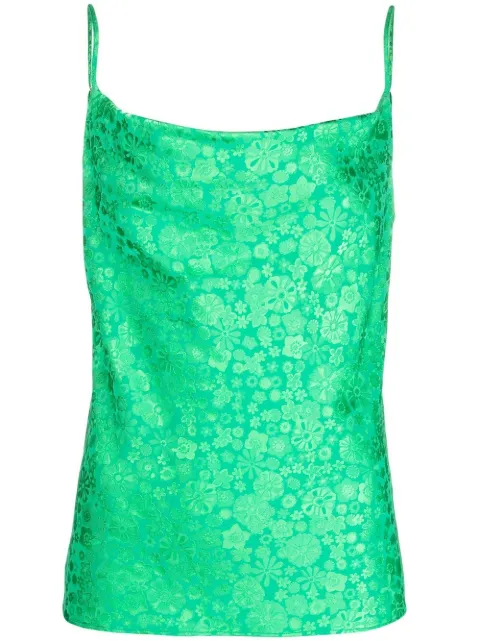 P.A.R.O.S.H. floral-print one-tone top