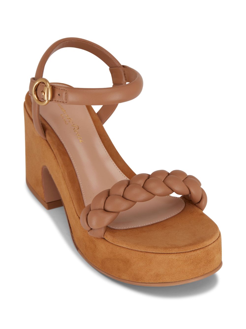 Gianvito Rossi Maddy sandalen met plateauzool - Bruin