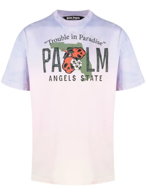 logo-print gradient T-shirt