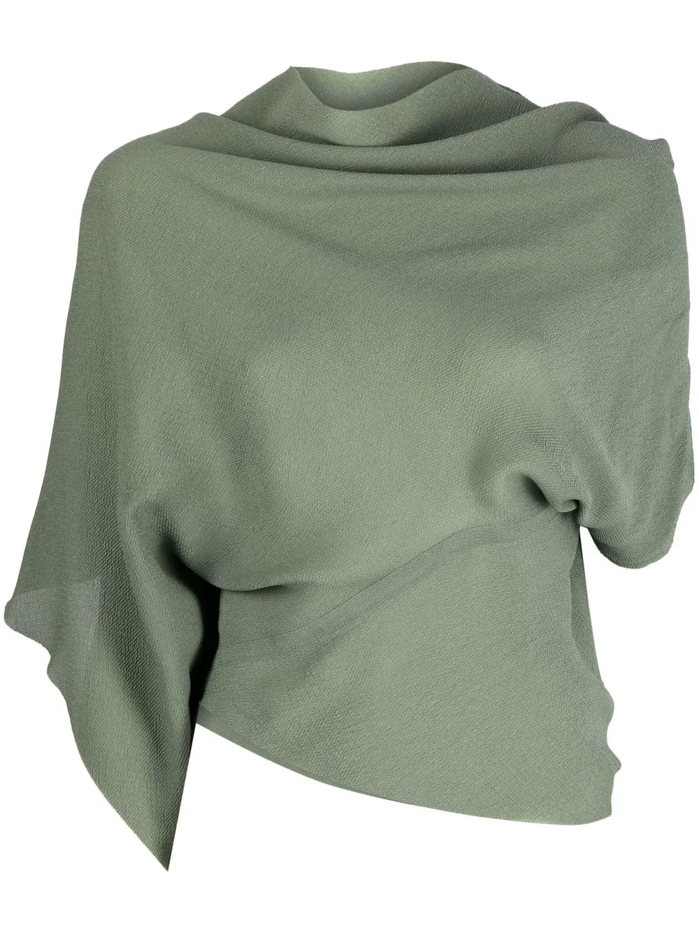 

Rick Owens draped cowl-neck top - Green