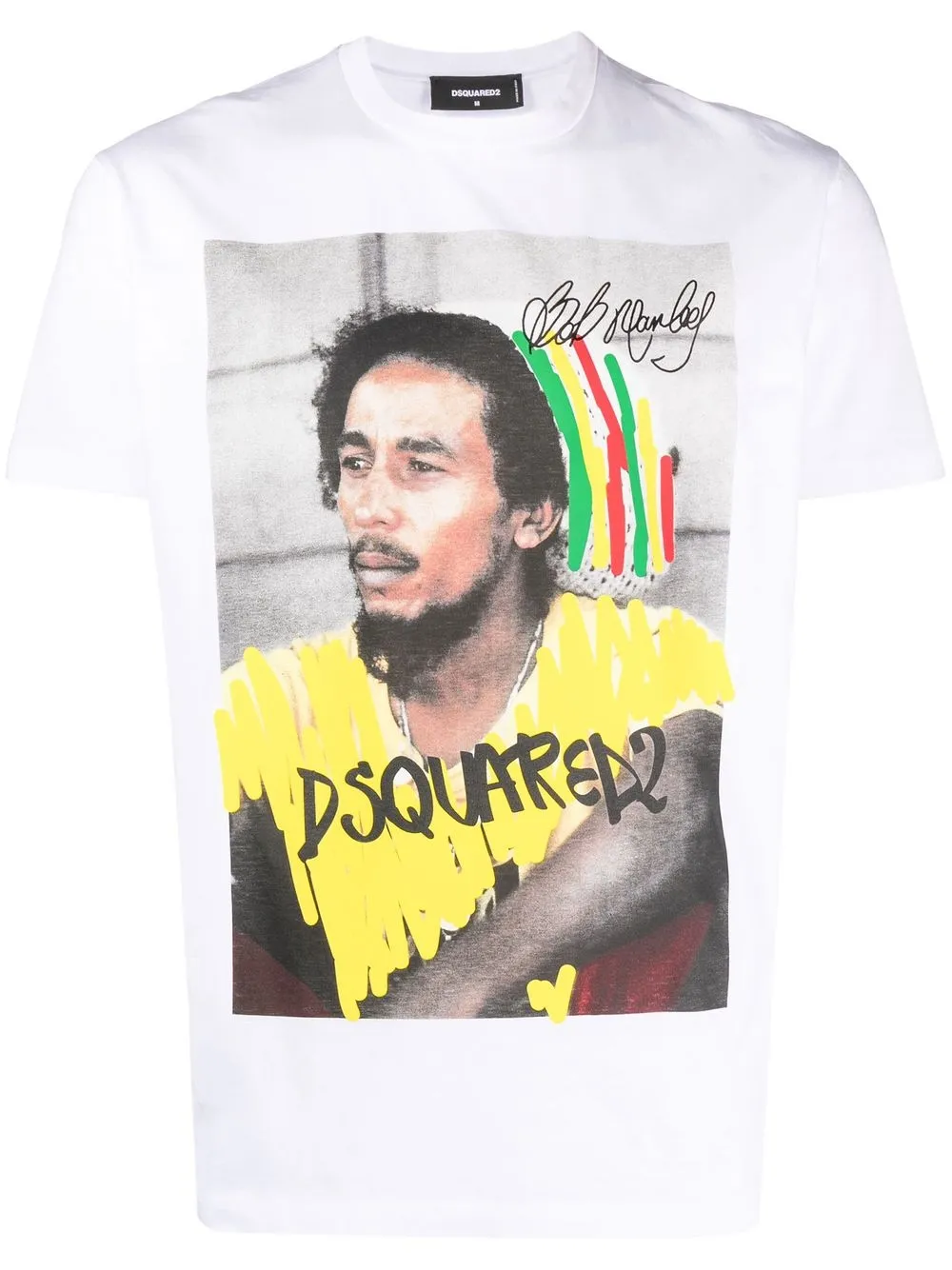 

Dsquared2 Bob Marley cotton T-shirt - White