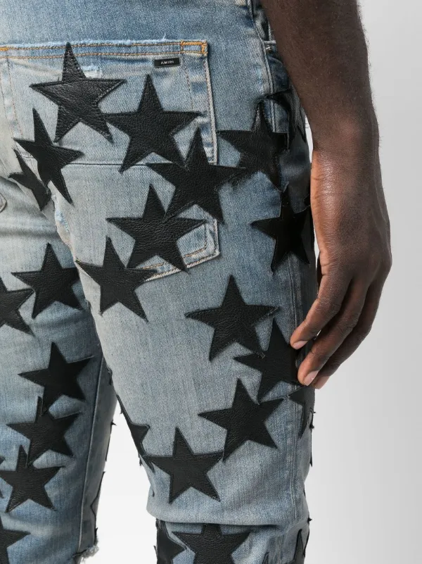 AMIRI Star Patch Skinny Jeans - Farfetch