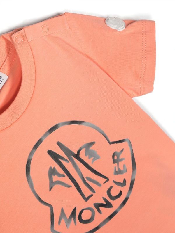 Orange moncler store t shirt