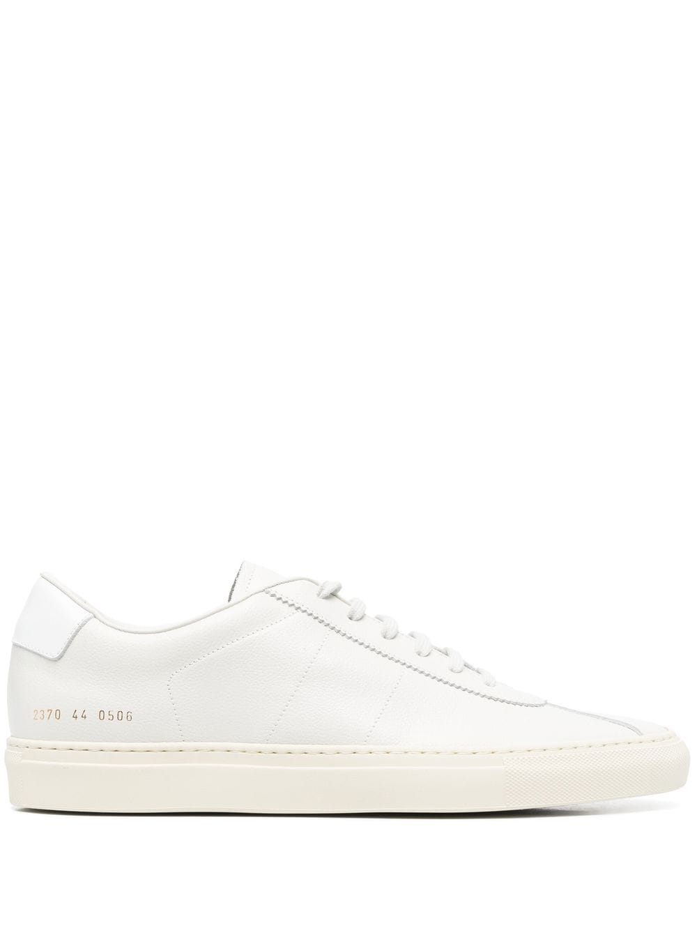 Shop Common Projects Logo-lettering Low-top Sneakers In White