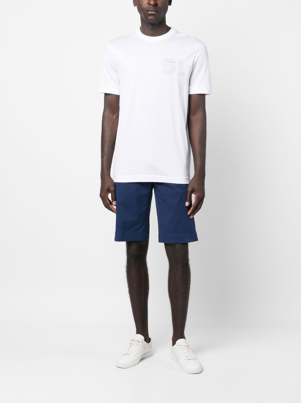 Kiton T-shirt met logoprint - Wit