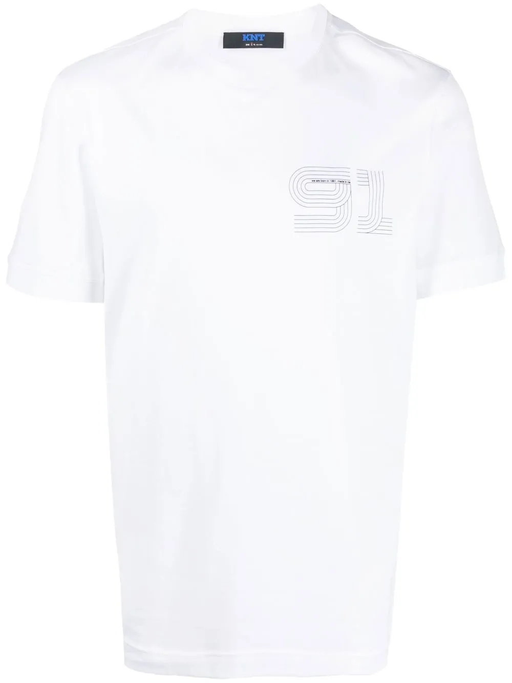 

Kiton logo-print cotton T-shirt - White