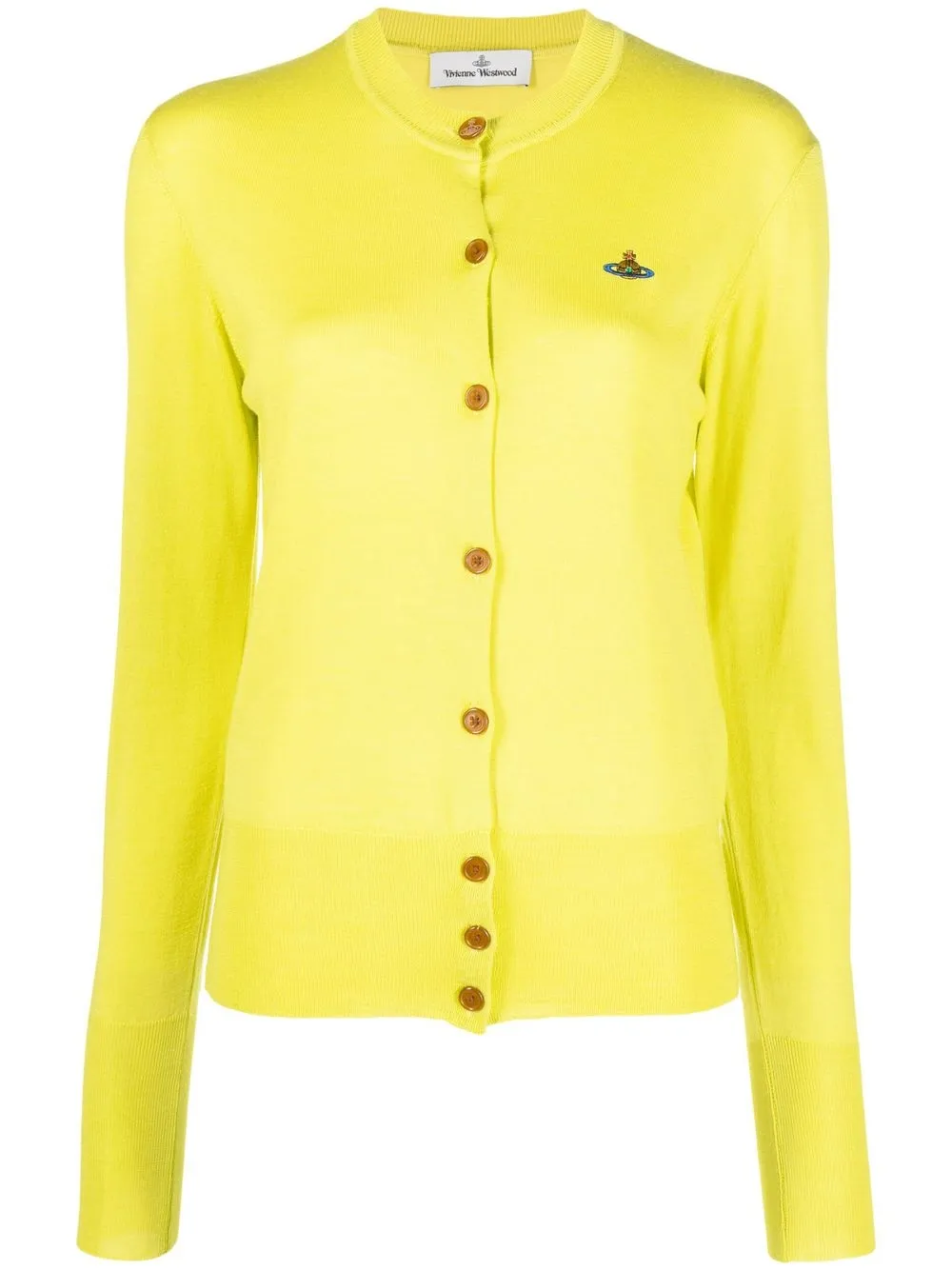 

Vivienne Westwood Bea Orb-embroidered cardigan - Yellow