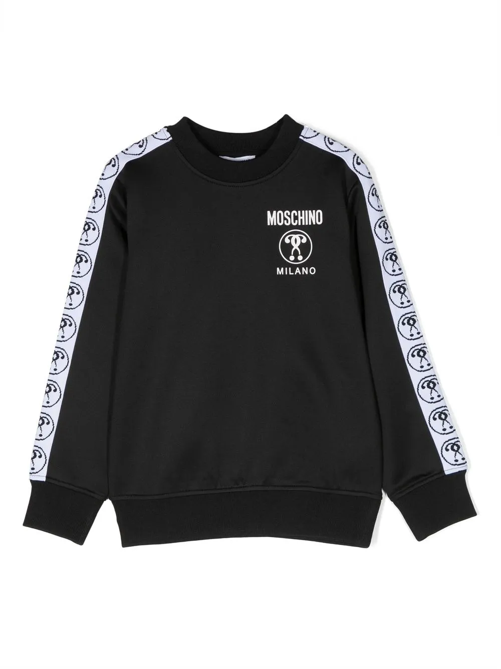 

Moschino Kids logo-print cotton sweatshirt - Black