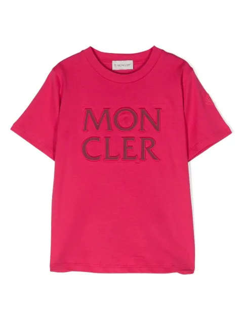 Moncler Enfant logo-embroidered crew neck T-shirt
