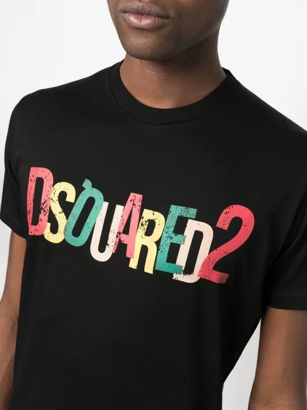 Dsquared2 logo-print Cotton T-shirt - Farfetch