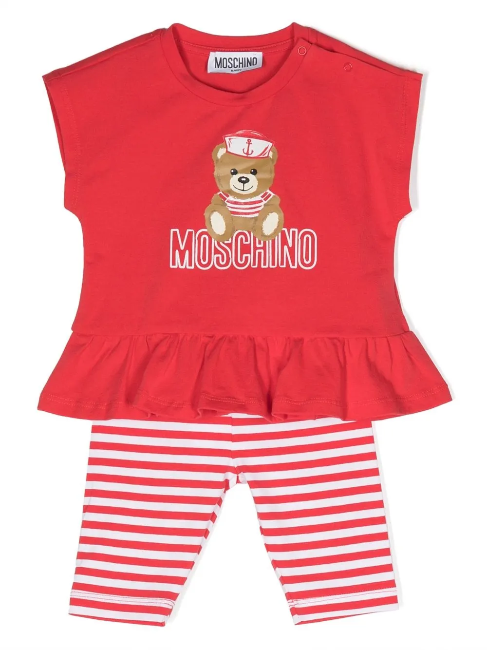 

Moschino Kids Teddy Bear two-piece set - Red