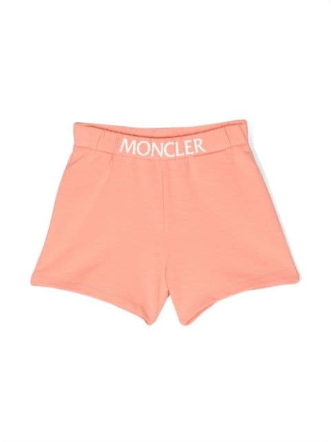 Moncler Enfant logo-waistband shorts