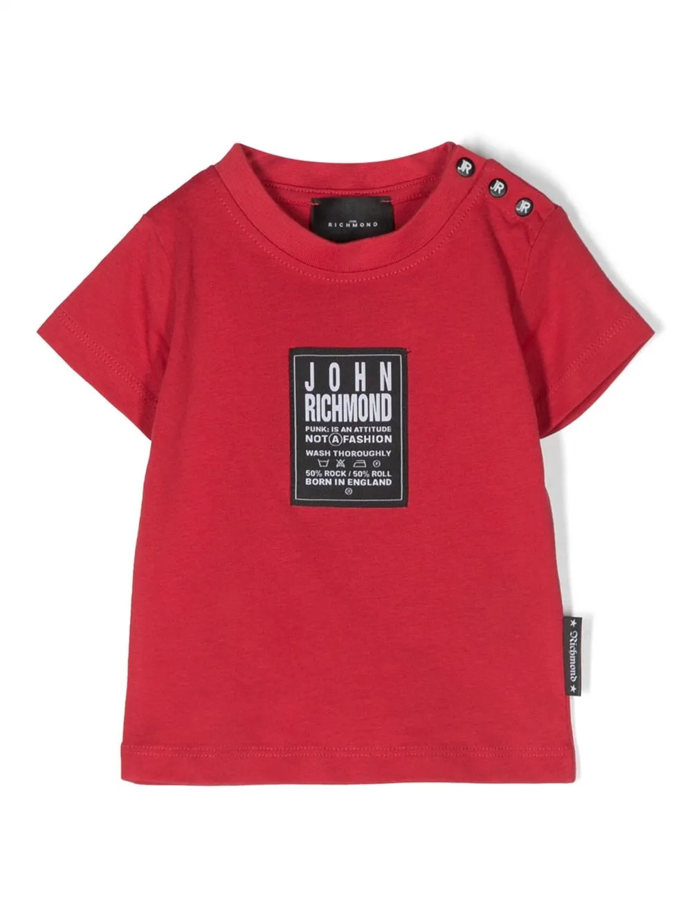 

John Richmond Junior logo-print short-sleeved T-shirt - Red