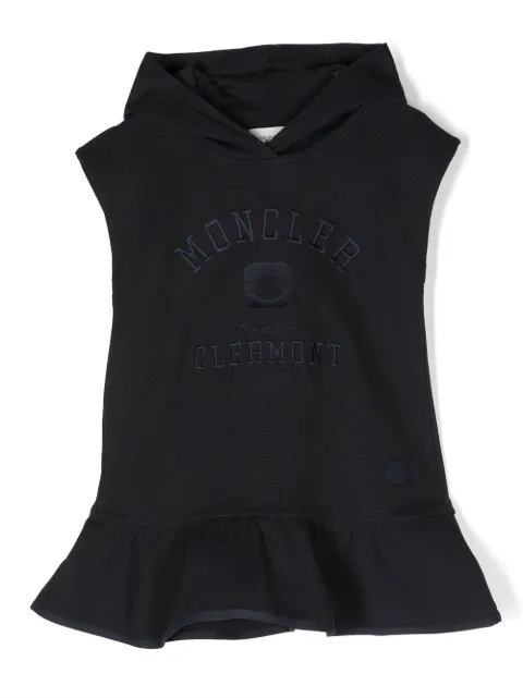Moncler Enfant ruffle-hem hoodie dress