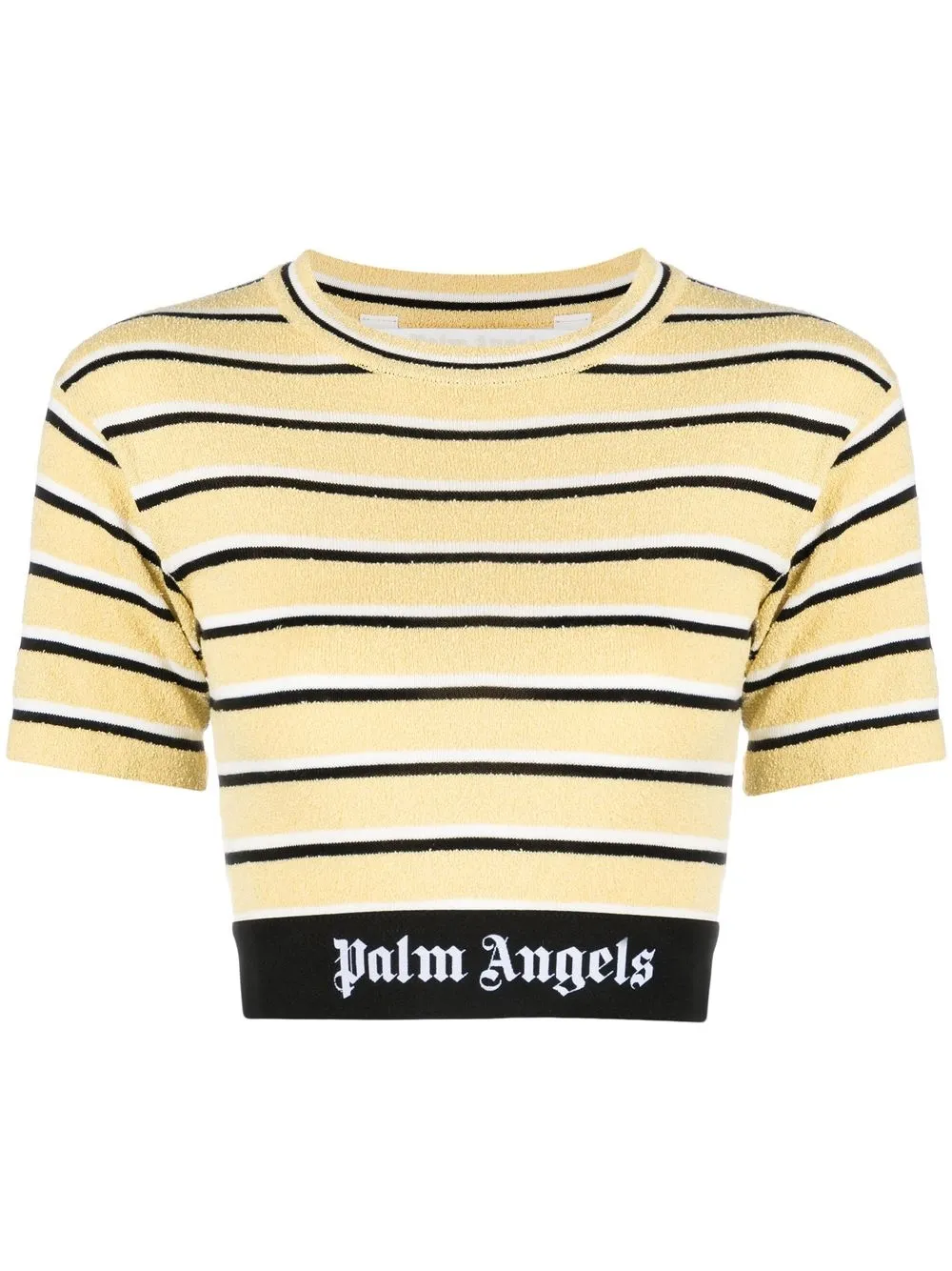 

Palm Angels cropped short-sleeve T-shirt - Yellow