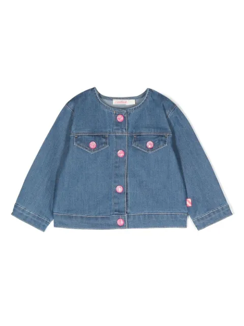 Billieblush rear logo-print denim jacket