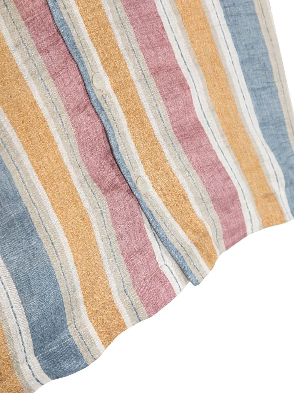 Il Gufo Striped Short-sleeved Top In Blue