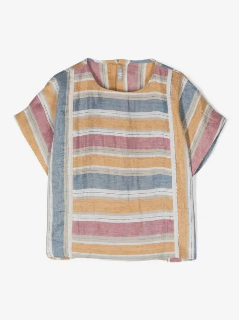 Il Gufo striped short-sleeved top