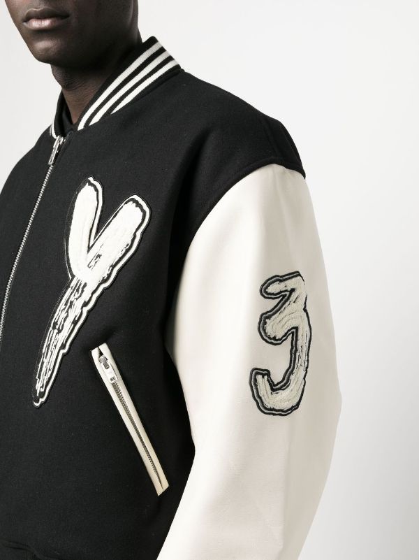 Y-3 logo-print Varsity Jacket - Farfetch