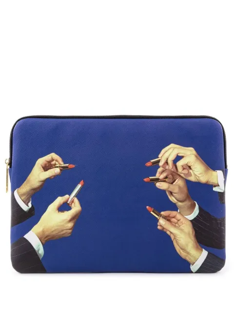 Seletti Capa para notebook com estampa de batom