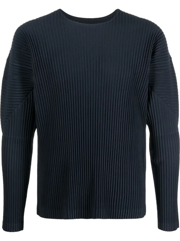 Homme Plissé Issey Miyake リブ ロングTシャツ - Farfetch