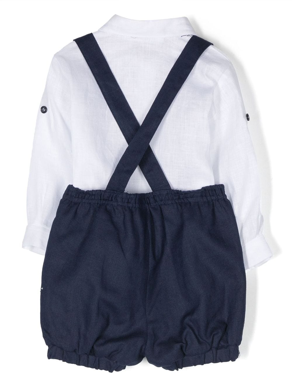 Colorichiari Shirt en shorts met bretels - Wit