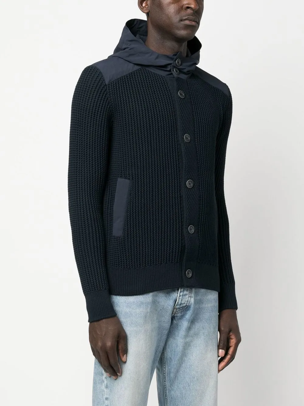 Herno hooded cardigan sale