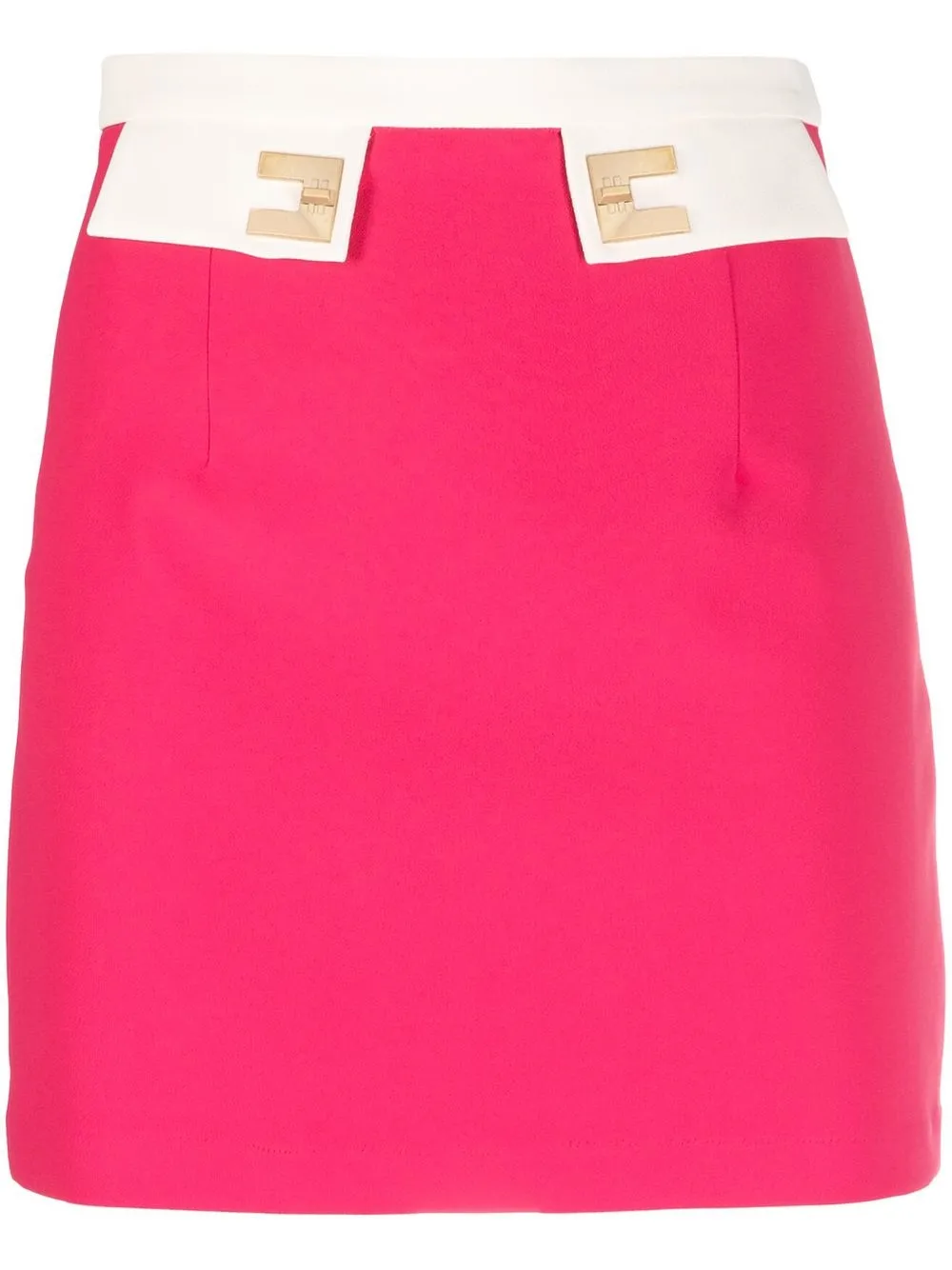 

Elisabetta Franchi logo-plaque miniskirt - Pink