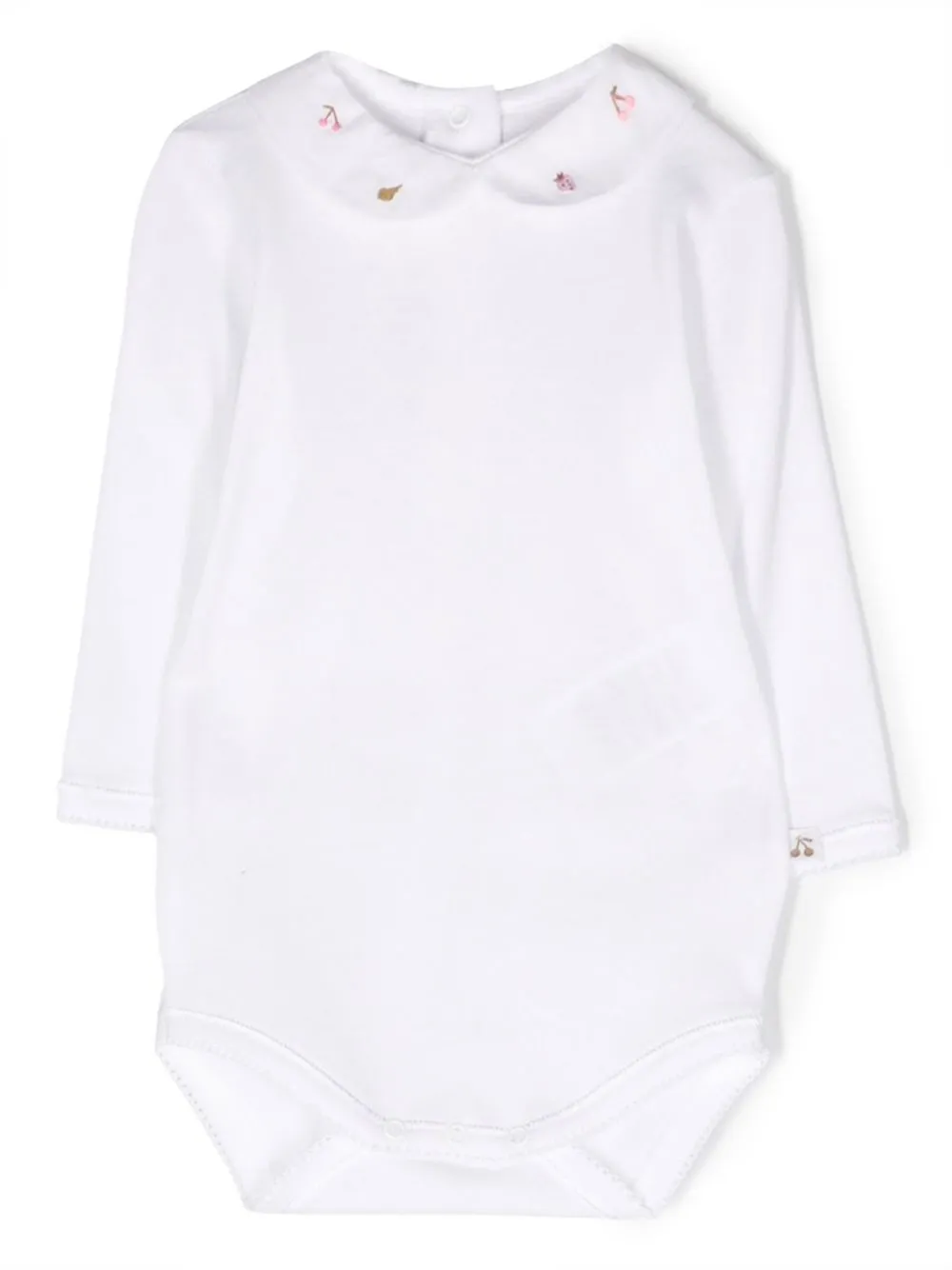 Bonpoint Embroidered-edge Cotton Body In White