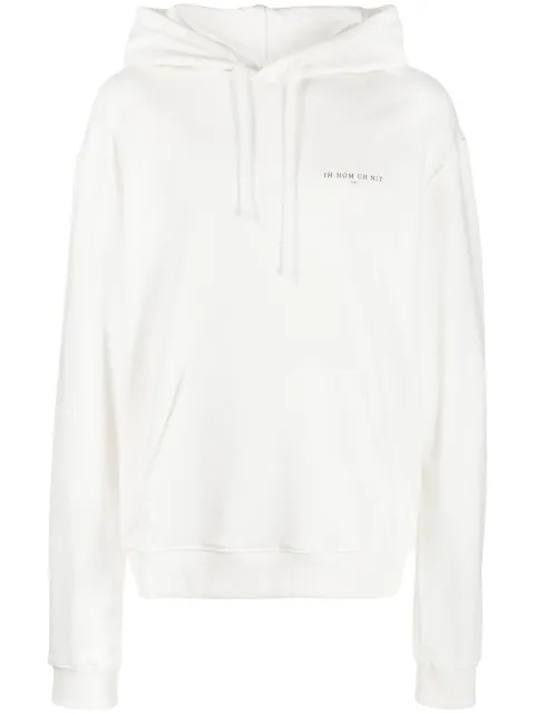 Ih Nom Uh Nit graphic-print cotton hoodie