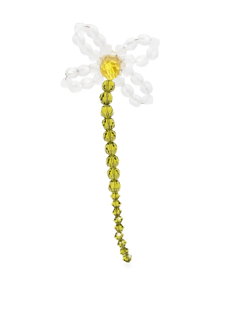 

Simone Rocha bead-embellished daisy single earring - Green