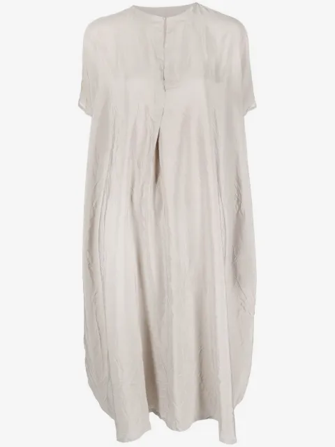 Daniela Gregis vestido camisero midi de seda