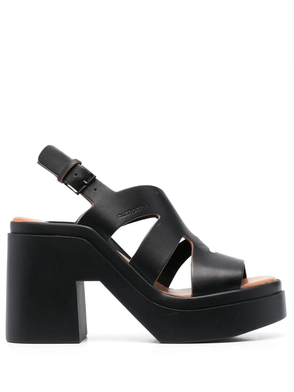 

Clergerie cut-out leather sandals - Black