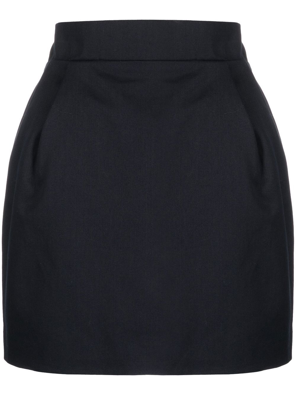 Shop Alexandre Vauthier High-waisted Tailored Mini Skirt In Blue