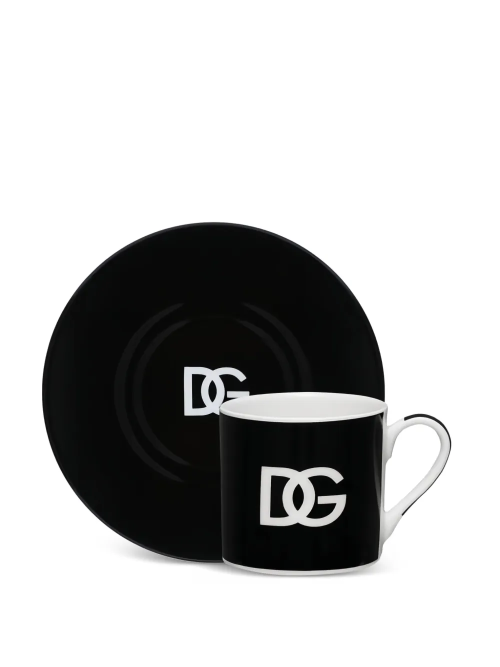 Dolce & Gabbana DG logo porcelain set of two espresso cups | Glassware | Image 2