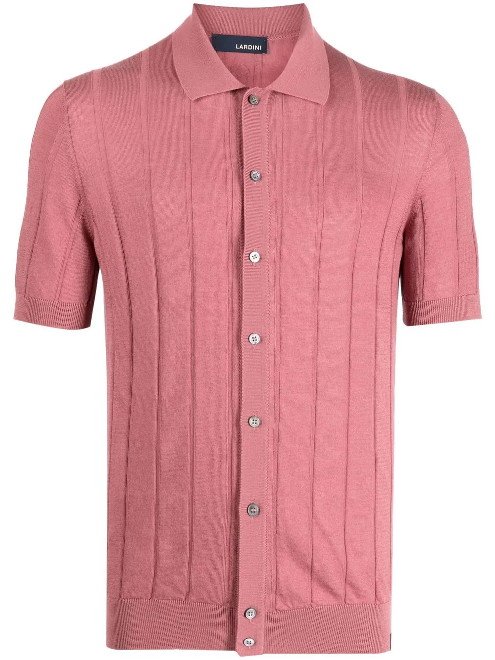 

Lardini classic collar short-sleeve jumper - Pink