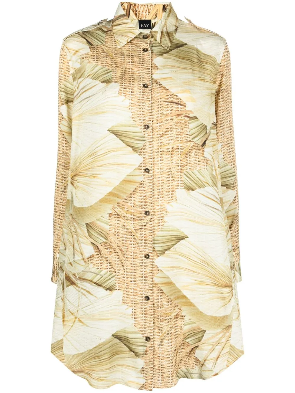 

Fay Ipanema Dreams print shirt dress - Neutrals