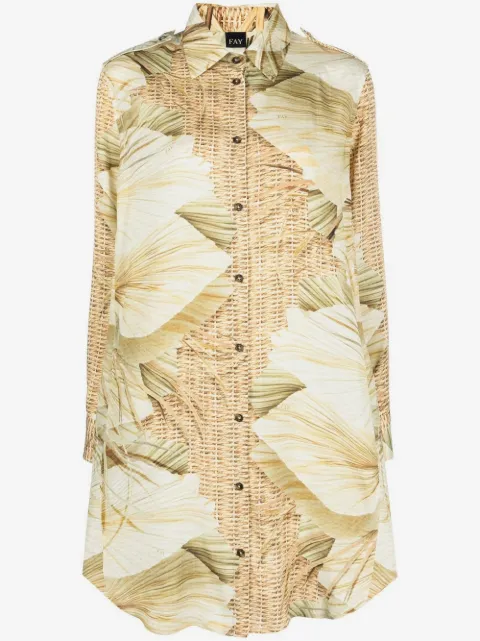 Fay Ipanema Dreams print shirt dress