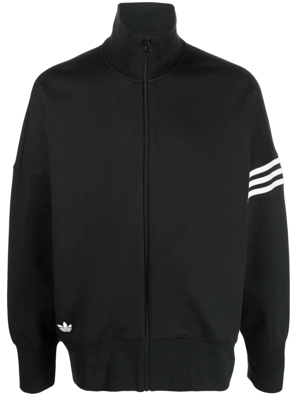 

adidas logo-print detail jumper - Black