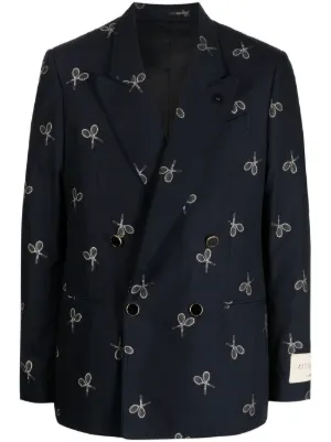 Lardini グラフィック シングルジャケット | ブルー | FARFETCH JP