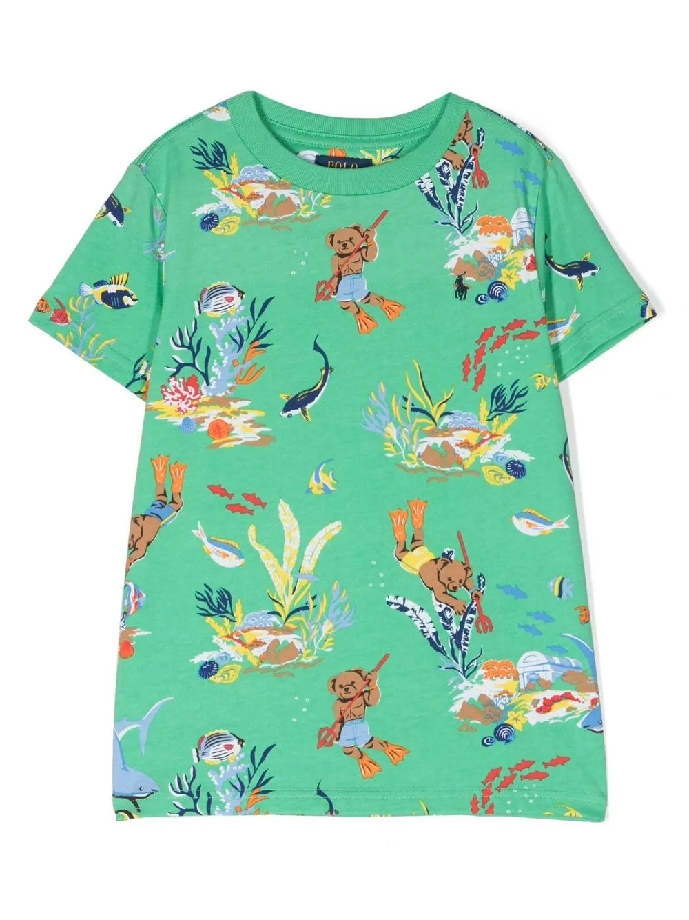 

Ralph Lauren Kids playera con estampado gráfico - Verde