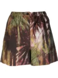 Alanui tropical-print shorts - Green